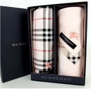 BRAND NEW Pale Pink Burberry Scarf  Bandana - 20”x20”